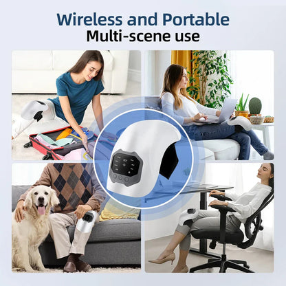 𝐄𝐥𝐞𝐜𝐭𝐫𝐨𝐏𝐫𝐨™ Premium Smart Heating Electric Knee Massager - جهاز لاسلكي لتدليك الركبة