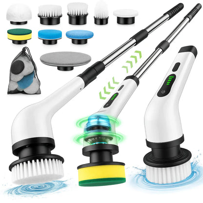 𝐂𝐥𝐞𝐚𝐧𝐌𝐚𝐱™ - فرشاة التنظيف اللاسلكية مع ٩ رؤوس متعددة الاستخدام