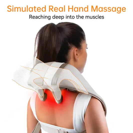 𝐄𝐚𝐬𝐲𝐂𝐨𝐦𝐟𝐨𝐫𝐭™ Neck & Shoulder Massager– جهاز تدليك الرقبة والكتف