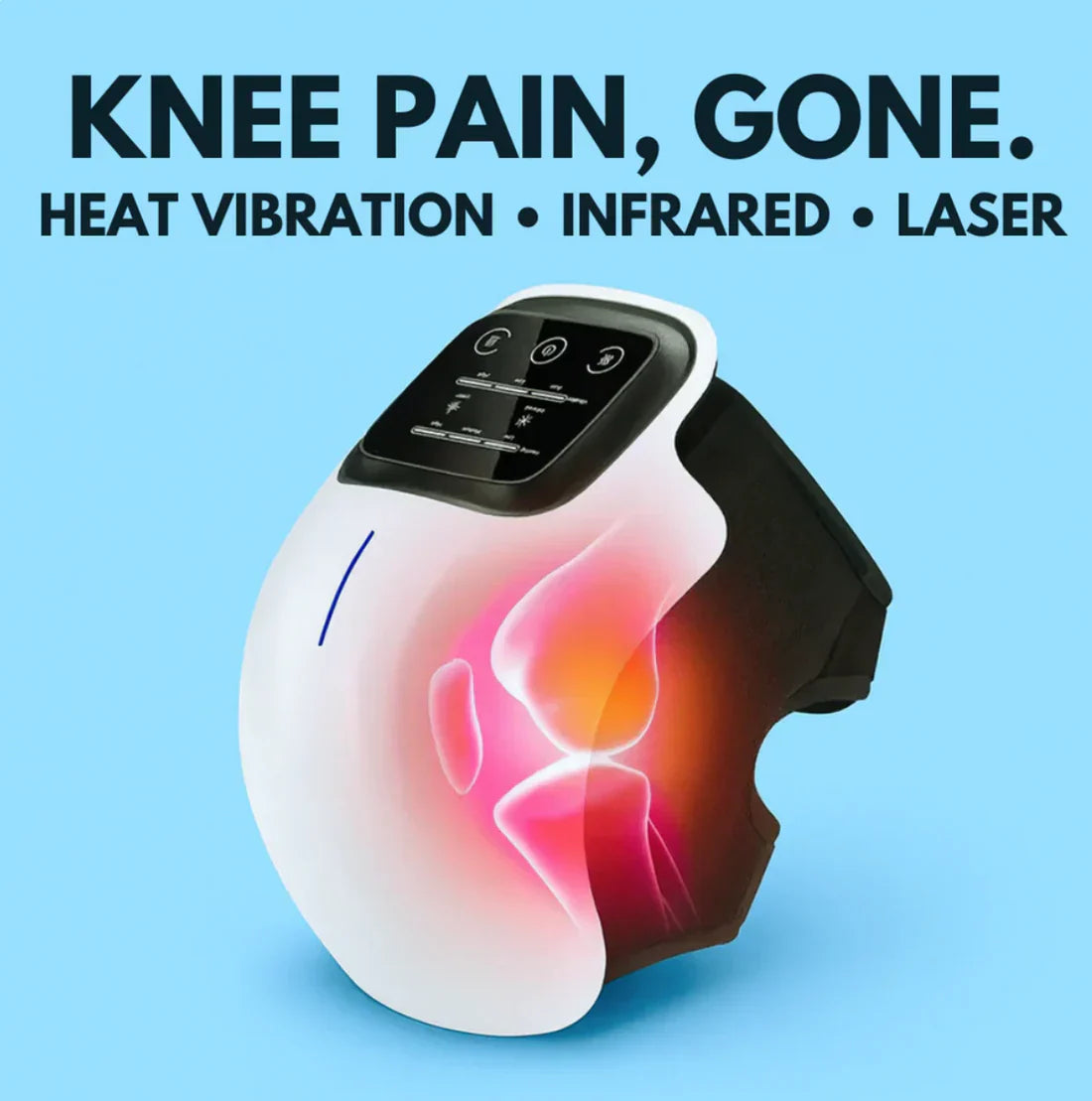 𝐄𝐥𝐞𝐜𝐭𝐫𝐨𝐏𝐫𝐨™ Premium Smart Heating Electric Knee Massager - جهاز لاسلكي لتدليك الركبة
