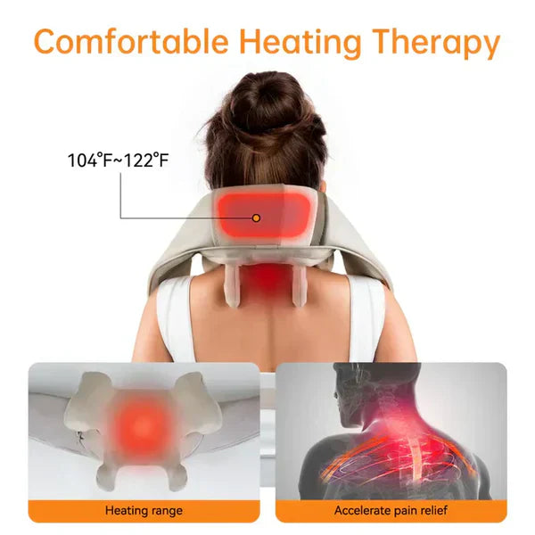 𝐄𝐚𝐬𝐲𝐂𝐨𝐦𝐟𝐨𝐫𝐭™ Neck & Shoulder Massager– جهاز تدليك الرقبة والكتف