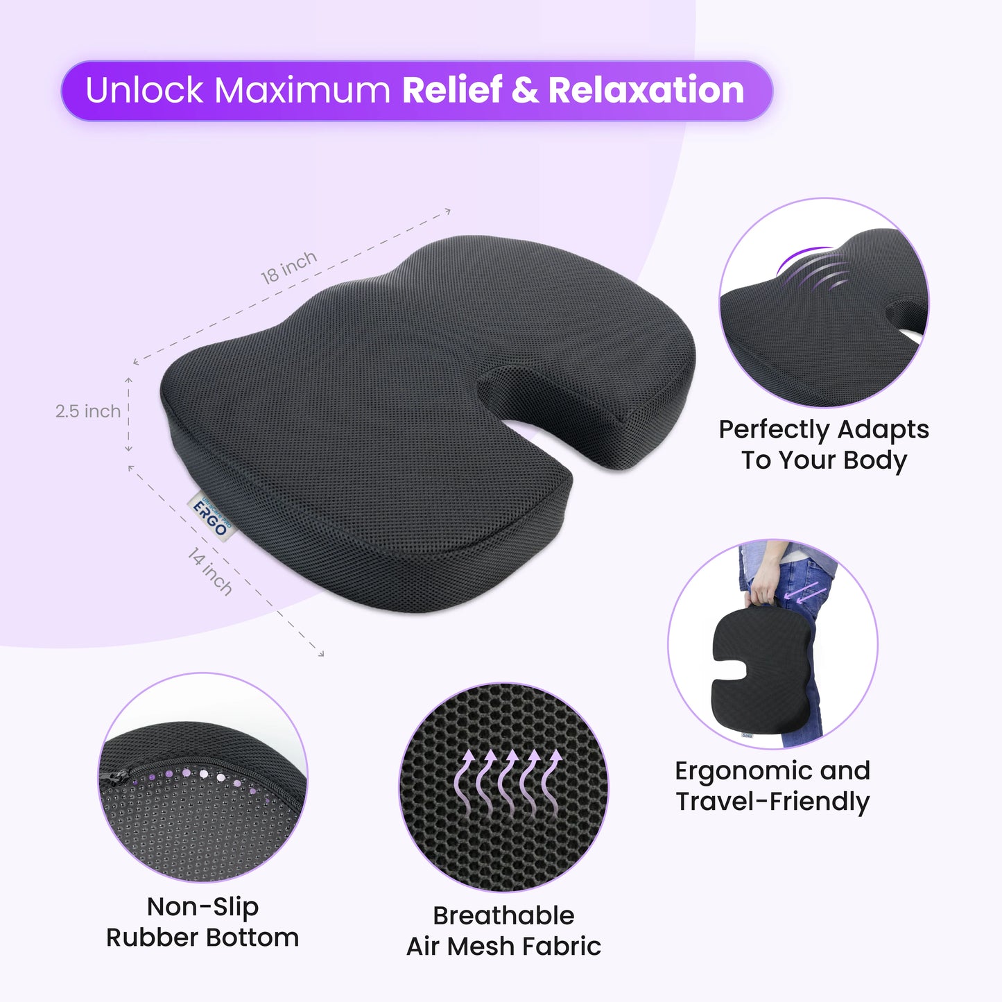 𝐄𝐚𝐬𝐲𝐂𝐨𝐦𝐟𝐨𝐫𝐭™ 𝐒𝐞𝐚𝐭 𝐂𝐮𝐬𝐡𝐢𝐨𝐧