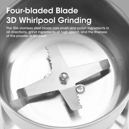 Stainless Steel Coffee Grinder - Buy 1 Get 1 Free - Free Delivery