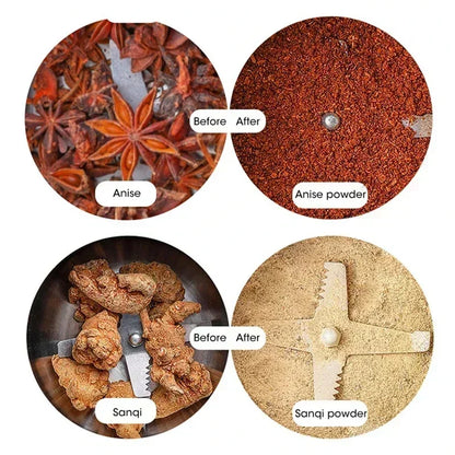 Stainless Steel Coffee Grinder - Buy 1 Get 1 Free - Free Delivery