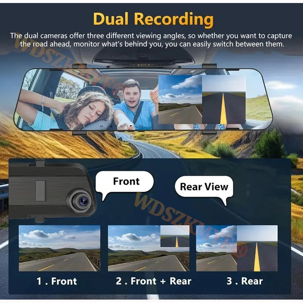 🎁 Last Day Promotion - 𝐎𝐫𝐢𝐠𝐢𝐧𝐚𝐥 𝐂𝐥𝐞𝐚𝐫𝐕𝐢𝐬𝐢𝐨𝐧™ Dual-Lens Car Rear View Smart Mirror Camera