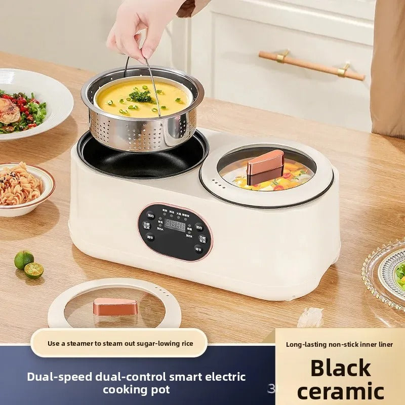 𝐄𝐚𝐬𝐲𝐂𝐨𝐨𝐤™ Portable Multi-Function Double-Pot Steam Cooker - طباخ بخار مزدوج القدر