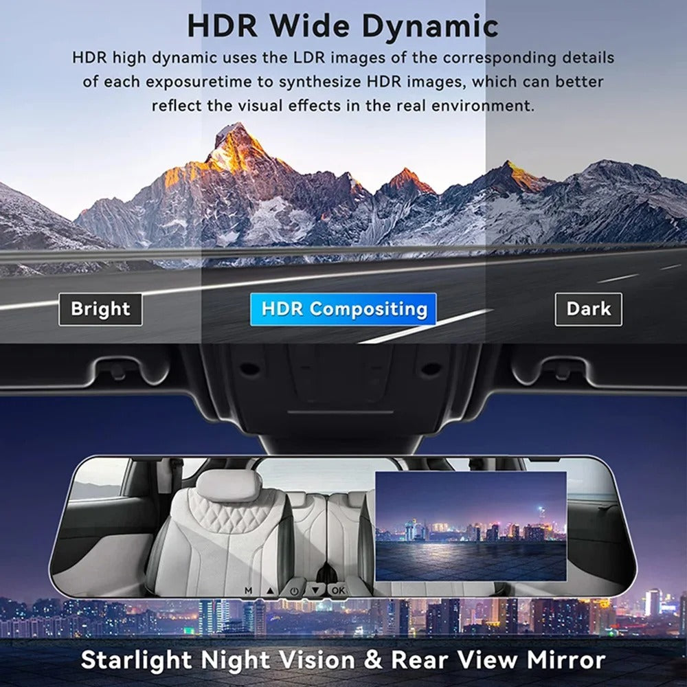 🎁 Last Day Promotion - 𝐎𝐫𝐢𝐠𝐢𝐧𝐚𝐥 𝐂𝐥𝐞𝐚𝐫𝐕𝐢𝐬𝐢𝐨𝐧™ Dual-Lens Car Rear View Smart Mirror Camera