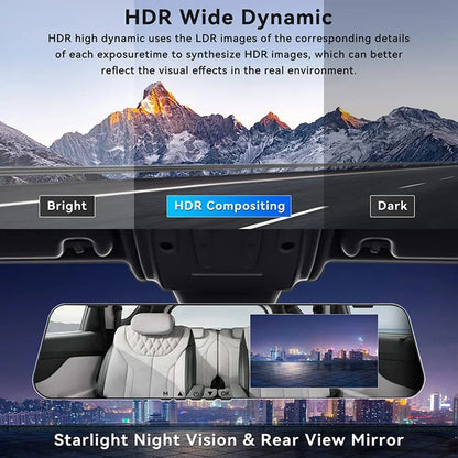 🎁 Last Day Promotion - 𝐎𝐫𝐢𝐠𝐢𝐧𝐚𝐥 𝐂𝐥𝐞𝐚𝐫𝐕𝐢𝐬𝐢𝐨𝐧™ Dual-Lens Car Rear View Smart Mirror Camera