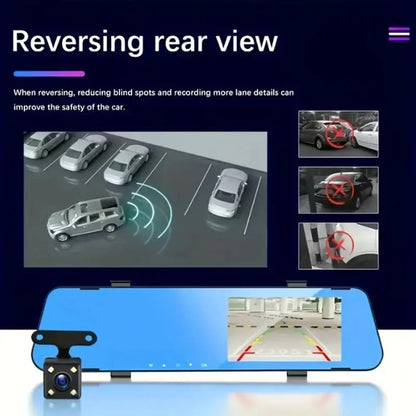 🎁 Last Day Promotion - 𝐎𝐫𝐢𝐠𝐢𝐧𝐚𝐥 𝐂𝐥𝐞𝐚𝐫𝐕𝐢𝐬𝐢𝐨𝐧™ Dual-Lens Car Rear View Smart Mirror Camera
