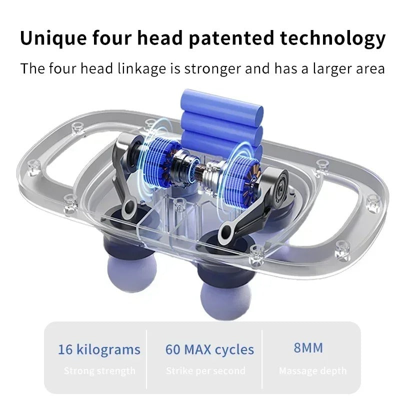 🎁 Last Day Promotion Save 65% - 𝐄𝐚𝐬𝐲𝐂𝐨𝐦𝐟𝐨𝐫𝐭™ Four-Head Muscle Relaxation Gun Massager