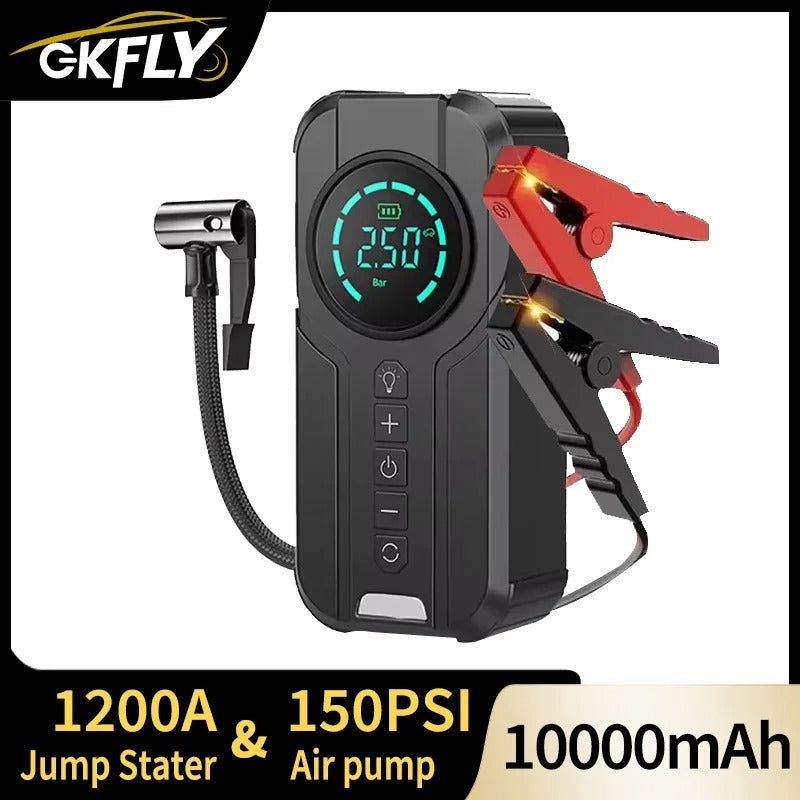 HeavyDuty Jump Starter | Tire Inflator Pump | Portable Power Bank