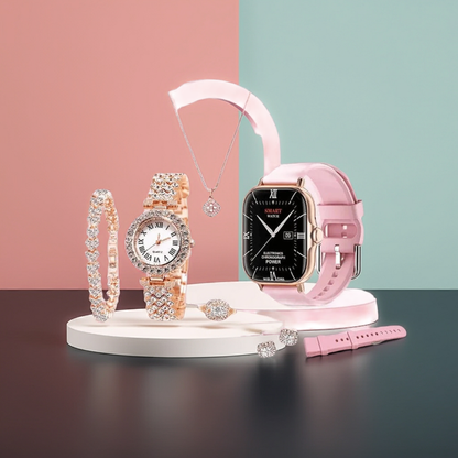 A58 Plus 6 IN 1 Smartwatch Set